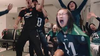 Eagles Win the Superbowl Everyone Goes Nuts [upl. by Nnyleak]