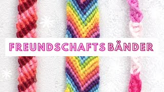 3 Freundschaftsbänder knüpfen  Super einfache Ideen für Freundschaftsband  Friendship Bracelets [upl. by Ardiedal855]