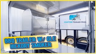 8 5x24 BBQ Food Trailer with Ole Hickory Smoker [upl. by Eiramac]