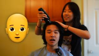 shaving my brothers head BALD [upl. by Atirak282]