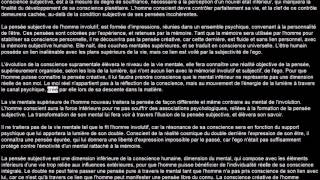 La Genèse Du Réel15 La pensée subjective [upl. by Eidok]