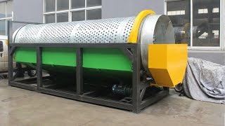 RS1500 Trommel Machine Trommel Screen Trommel Separator Plastic Recycling Machine [upl. by Callida]