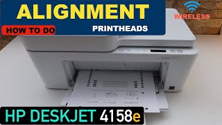 HP DeskJet 4158e Align Print Heads Print amp Scan The Alignment Page [upl. by Fleisig]