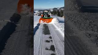 schneeräumen springer schneepflug steyr snowplow winterdienst 2024 berge mountains austria [upl. by Higginbotham]