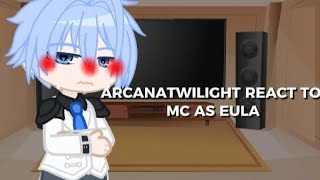 ArcanaTwilight React To MC as Eula  ArcanaTwilight x Genshin Impact  Gacha Universal  Short [upl. by Eignat]