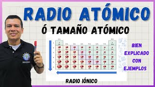 RADIO ATOMICO y RADIO IONICO CON EJERCICIOS Y EJEMPLOS [upl. by Atsiuqal]