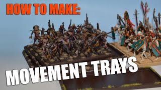 Make your own movement trays for Warhammer The Old World [upl. by Neevan240]