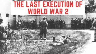 The Last Execution Of World War 2 [upl. by Wain]