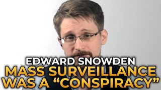 Edward Snowden  Mass Surveillance Was Once a quotConspiracy Theoryquot [upl. by Elita]