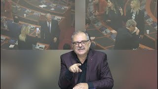 Ina Zhupa nën petkun e kameramanit të luftës në parlamentin shqiptar [upl. by Lebazej]