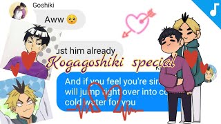 Goshiki has a boyfriend Kogagoshiki special Haikyuu Texts [upl. by Amalita303]