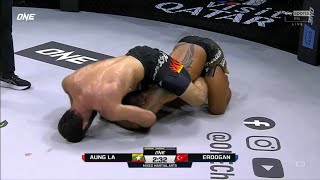 FULL FIGHT  AUNG LA N SANG VS SHAMIL ERDOGAN  ONE 168 [upl. by Nuawaj]