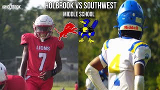 Holbrook vs Southwest middle school game highlights [upl. by Eniamret443]