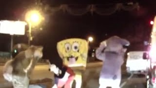 SpongeBob verprügelt und schlägt Autofahrer  Schwammkopf Schlägerei [upl. by Pavlov]