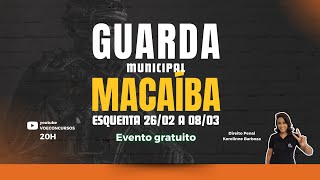 Concursos Guarda Macaíba Aulão de Direito Penal [upl. by Nogam33]