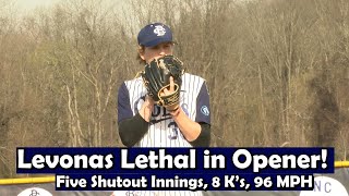 CBA 10 Middletown South 0  HS Baseball  Chris Levonas 5 shutout innings 8 Ks touched 96 mph [upl. by Irdua]