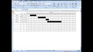 Excel Tutorial Make interactive visual schedule Gantt chart with one formula [upl. by Micco426]