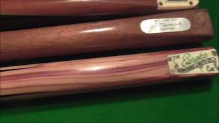 Andy Hunter on Pear wood snooker cues [upl. by Abernathy]