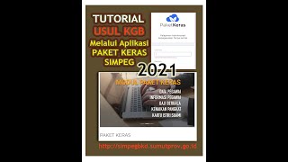 Cara Usul KGB melalui Aplikasi PAKET KERAS SIMPEG [upl. by Eelrac]