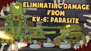 Eliminating damage from KV6 Parasite  Cartoons about tanks [upl. by Rehpotsrihc]