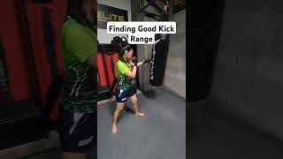 Demmie Finding Her Kick Range muaythai kickboxing kick [upl. by Grenier]