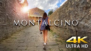 ❤️ 4K Walk in MONTALCINO TUSCANY ITALY  Walking TOUR on the Streets of Montalcino City Center [upl. by Sinegold]