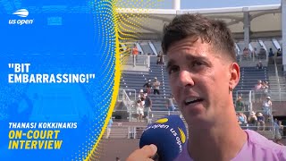 Thanasi Kokkinakis OnCourt Interview  2024 US Open Round 1 [upl. by Htiekram]