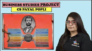 Principles of Management Class 12 Project  Business Studies Project  CS Payal Popli [upl. by Becht]