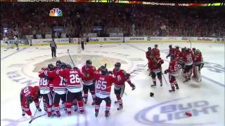 Patrick Kane Double OT Series Winning Goal 6813 [upl. by Anilas]