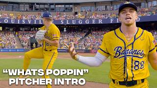 quotWHATS POPPINquot Jack Harlow Pitcher Entrance  The Savannah Bananas [upl. by Grey25]