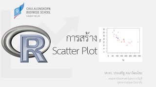 การใช้โปรแกรม R การสร้าง Scatter plot XY plot [upl. by Alvita]