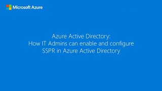 How to enable and configure SSPR in Entra ID [upl. by Lanna]