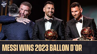 LIONEL MESSI WINS HIS 8TH BALLON D’OR 🐐  CBS Sports Golazo [upl. by Frisse262]