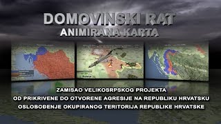 Domovinski rat  animirana karta HD [upl. by Evadnee]