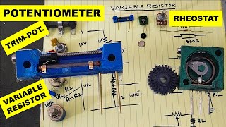 781 Potentiometer Variable Resistance RheostatTrimPot Preset [upl. by Yhtomot]