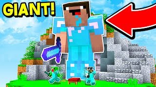 WORLDS LARGEST MINECRAFT BEDWARS PLAYER Minecraft Trolling [upl. by Pier]