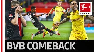 Dortmunds Sensational Comeback  Reus Sancho Alcacer amp Co Stun Leverkusen [upl. by Nodyarb]