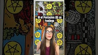 Tarot Cards as Feelings 10 of Pentacles REVERSED shorts tarotcardmeaning howdotheyfeel tarot [upl. by Chase]