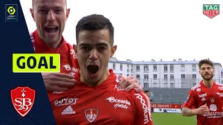 Goal Romain FAIVRE 85 STADE BRESTOIS 29 STADE BRESTOIS 29  FC GIRONDINS DE BORDEAUX 21 2021 [upl. by Ahseenat]