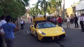 Ferrari  Sri Lanka owned by Avenra Gardens Sachith de silva 488 spider [upl. by Laurence782]