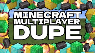 Minecraft Multiplayer Duplication Glitch Java 121 [upl. by Adnara713]