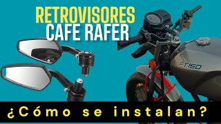 GRAFITO FT 150 PROYECTO CAFE RACER ¿como instalar los retrovisores [upl. by Anitnamaid]