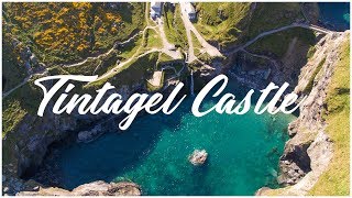 Tintagel Castle Cornwall Phantom 4 Drone  4K  Hyperlapse [upl. by Dragde270]