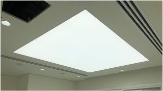 Stretch ceilings barrisol with back light installation Shorts [upl. by Casta]