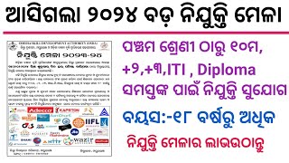 Odisha Nijukti Mela 2024  Big Nijukti Mela  Odisha Job Fair 2024  Odisha Job Vacancy  Nijukti [upl. by Adlig]