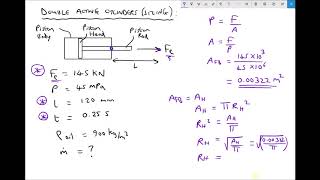 Sizing Hydraulic Cylinders and Selecting Pumps Based on Force Requirements [upl. by Africa]