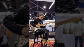 Matteo Mancuso playing Paoletti Guitars at NAMM 2024 [upl. by Colt]