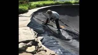 PondPro 2000 being applied to a very large EPDM liner [upl. by Lexi]