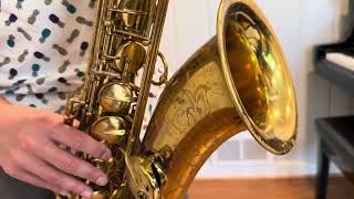 185xxx Selmer Mark VI Tenor Saxophone Demo wwwdcsaxcom [upl. by Kimber]