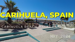 Carihuela Beach Restaurants Cafes Bars Join us and Enjoy May 24 mwtechlife [upl. by Aridnere]